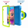 thumbnail image 2 of Dteck For Samsung Galaxy Tab A 8.4 2020 SM-T307/T307U Heavy Duty Dual Layer Rugged Hybrid Shockproof Case With 360 Rotating Kickstand Handle Cover, Blue+Grass Green, 2 of 7