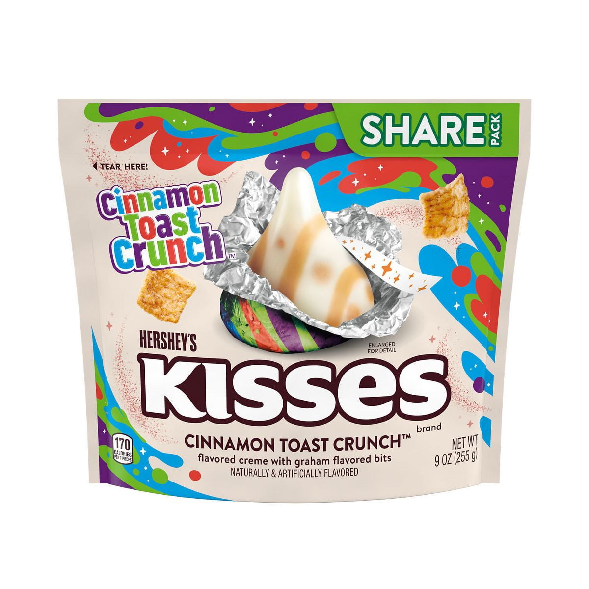 Hershey's Kisses Cinnamon Toast Crunch Candy - 9oz - Pack of 2
