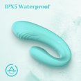 thumbnail image 3 of Tracy's Dog Couple Vibrator Massager for G Spot Clitoral Stimulation, 9 Vibration Patterns, Adult Sex Toys for Women or Couples Play, Teal, 3 of 7