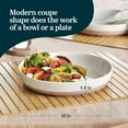 thumbnail image 3 of Libbey Austin 10 Inch Porcelain Coupe Dinner Plate Dinnerware Set Of 4 White, 3 of 5