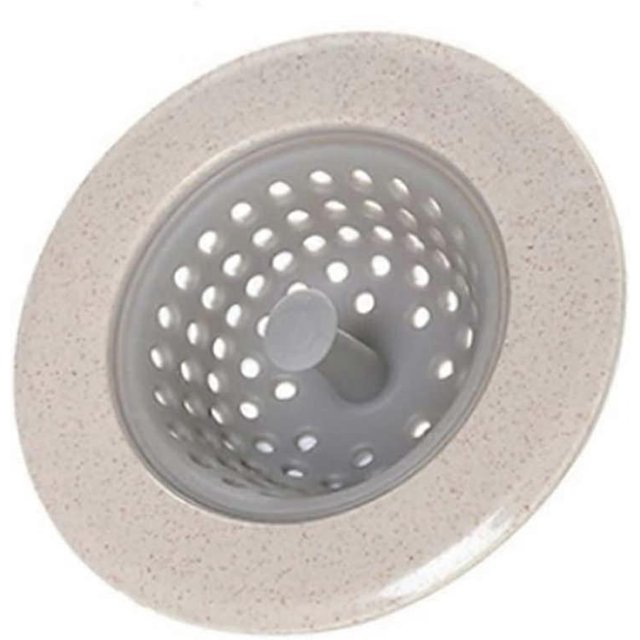 Cesta de filtro redonda KAIYANG para desagüe de fregadero de cocina color beige
