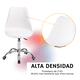 thumbnail image 4 of Set De 2 Sillas De Oficina Color Blanco Komfort Estilo Eames Con Ruedas, 4 of 5