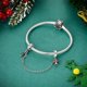 thumbnail image 4 of Cadena de seguridad con tope de silicona en forma de estrella, luna, sol, colibrí y árbol de Navidad de plata de ley 925, apta para pulseras DIY, joyería de cumpleaños, 4 of 5