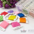 thumbnail image 3 of Naiovety Juego de hilo de bordar de 80 colores, 4m, artesanía DIY, Material de algodón, línea de costura, hilos para acolchar, Kit de líneas de Color De coser Naiovety HA8295-00B, 3 of 6