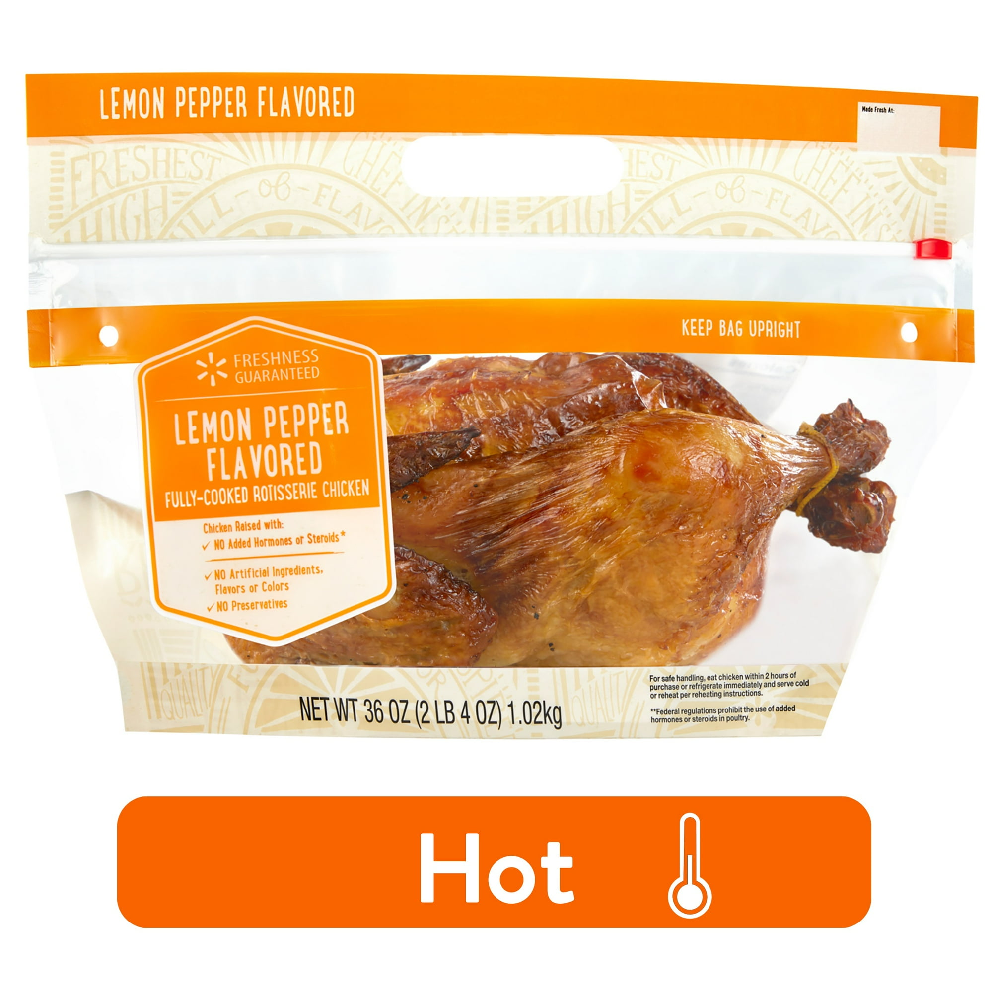 (Hot) Freshness Guaranteed Lemon Pepper Rotisserie Whole Chicken, 2.25 lb