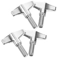thumbnail image 4 of Beaupretty 4Pcs Plated Silver Drum Cymbal Wing Nuts Metal Instrument Parts for Stable Performance, 4 of 8