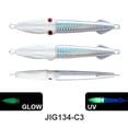 thumbnail image 3 of Señuelo de pesca de Metal de hundimiento rápido cebo de calamar duro con brillo UV cebo Artificial Wobblers, 3 of 6