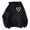 Black, variant on Womens Cute Heart Hoodies Oversized Hooded Sweatshirt Pullover Fall Long Sleeve Graphic Hoodie Fleece College Sweater Red Size S