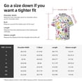 thumbnail image 5 of Lsque Undersea Seahorse print Men's Cuban Collar Short Sleeve Shirt Summer Beachwear Casual Button Down Fashionable Vacation Leisure Shirt-3X-Large, 5 of 7