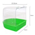 thumbnail image 2 of Bird Bath Box Parakeet Shower Caged Parrot Bathing Tub Accessory Bathing Tub Bathtub Shower Box Hanging Cage Decor 1pc, 2 of 8
