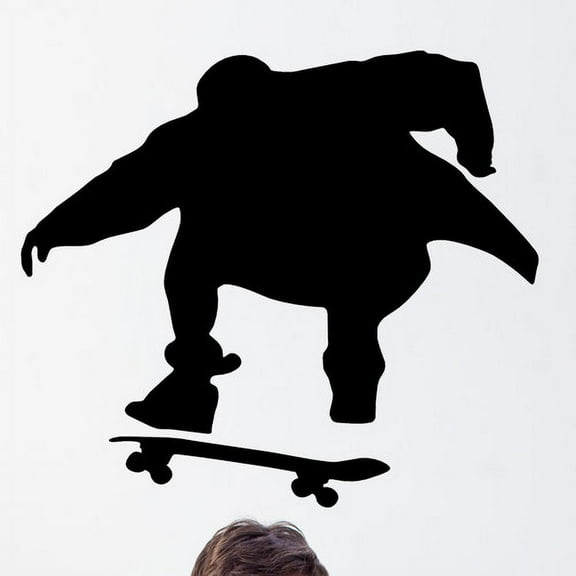 Wallhogs Skateboard Silhouette III Cutout Wall Decal