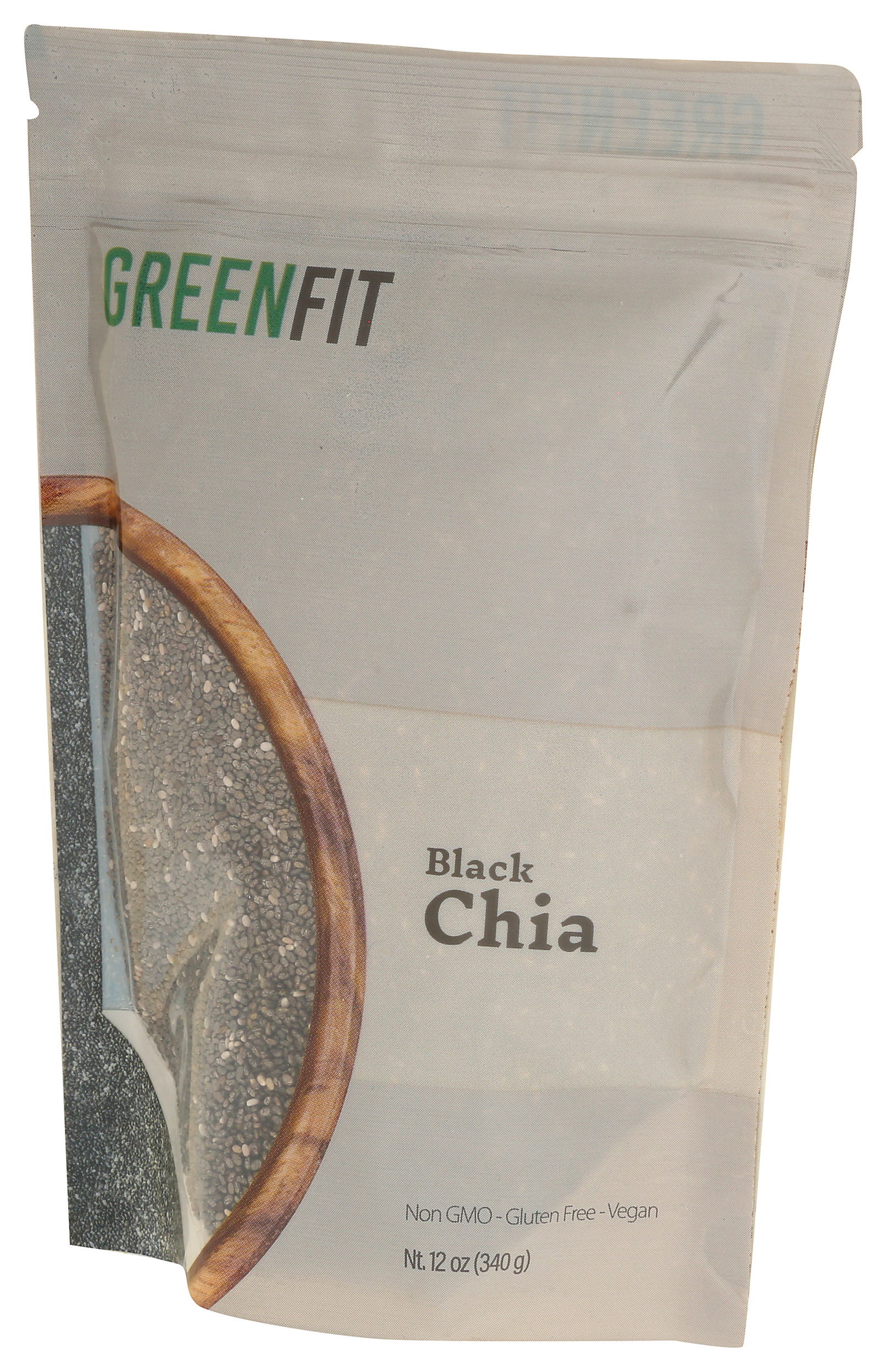 Pack of 6, Greenfit Black Chia, 12 oz