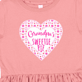 thumbnail image 4 of Inktastic Grandpa's Sweetie Pie with Pink Hearts Girls Toddler Dress, 4 of 5