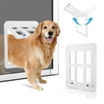 NAMSAN Pet Screen Door, Auto Closing, Lockable, for Sliding Door, Doggie Access, White