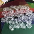 thumbnail image 1 of Clip pequeño de plástico transparente con forma de corazón para notas decorativas, carpeta para papel de prueba, clip para fotos, 1 of 3