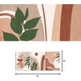 thumbnail image 5 of Visual Art Decor Boho Wall Art Bohemian Wall Decor Bathroom Art Wall Decor Boho Decor Framed Canvas Artwork Ready to Hang (Pink)12x16inchx3 Pieces, 5 of 11