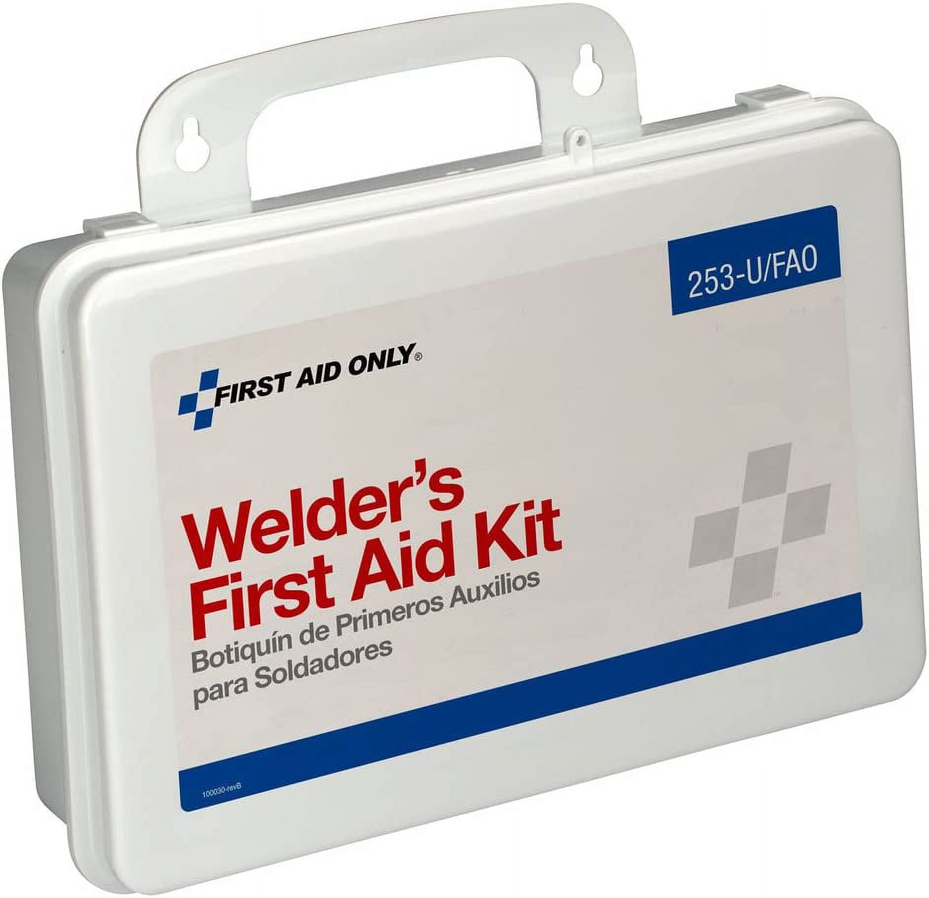 First Aid Kit and Housing, Plastic 86 Components, 25 People Served 253-U/FAO