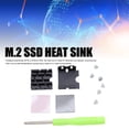thumbnail image 3 of M.2 2230 SSD Heatsink, Double Sided Easy Installation Groove Design M.2 PCIE NVME SSD Heat Sink with Thermal Silicone Pad for Computer, 3 of 7