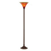 Warehouse of Tiffany BB-75B+PS228 Vintage Star Floor Lamp