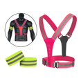 thumbnail image 1 of Tiras reflectantes DYNWAVEMX para chaleco reflectante elásticos de equipamiento de competición Rosa, 1 of 8