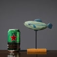 thumbnail image 5 of Estatua de de Madera, Decoraciones Nórdicas para el Hogar, Esculturas de Peces, Adornos para Sala de Estar, Dormitorio, Restaurante, Decoración B, 5 of 5