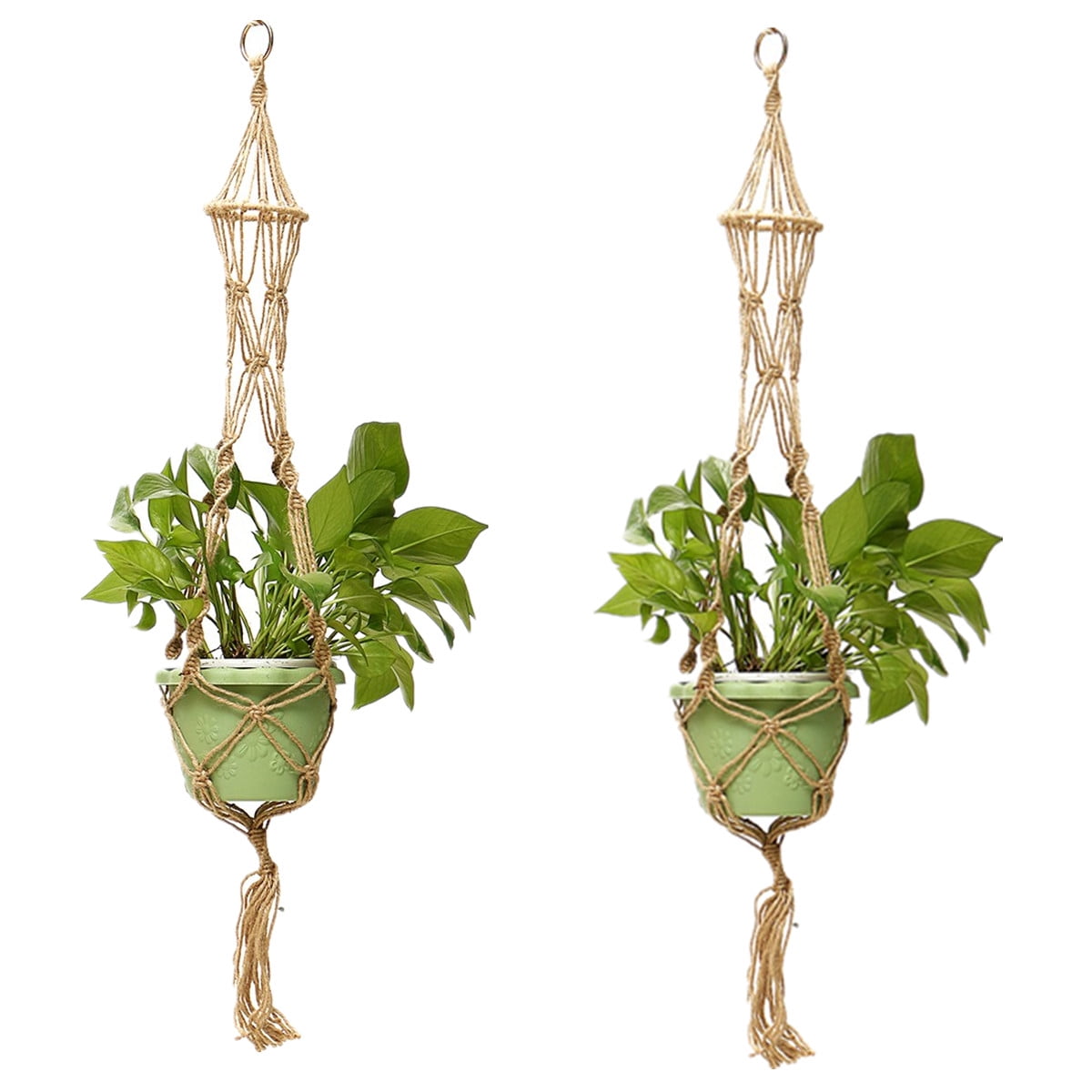 2pcs 43 31 Jute Plant Hanger Indoor Outdoor Decorative Flower