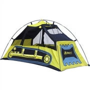GigaTent Bulldozer Easy Setup 2 Poles 2 Doors Mesh Windows Polyester Play Tent, Multi-color