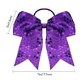 thumbnail image 2 of 6 Pieces 7 Inch Halloween Cheer Hair Bows Glittery Cheerleading Hair Bows Large Sequin Ponytail Holder for Women Girls Halloween Costume Decoration, 3 Colors, 2 of 5
