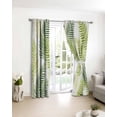 thumbnail image 3 of Sage Green Leaves Blackout Curtains for Bedroom/Living Room, Thermal Insulated Kitchen Curtains, Summer Botanical Palm Leaf Grommet Darkening Window Treatment Drapes 42"x63"x2, 3 of 8