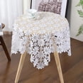 thumbnail image 1 of Mantel De Encaje Blanco Con Elegante Estampado Floral Para Decoración De Mesas De Comedor Y Mesas De Café, Fácil De Limpiar - 130x180 Cm, 1 of 5