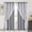 Grey, variant on Layered Curtains Blackout and Sheer Curtains with Tiebacks Grommet Top Window Curtain Panels for Living Room, Girls Bedroom, Nursery, 52" x 84", Rose Blush, 2 Pieces