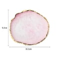thumbnail image 5 of Round Resin Tray,Agate Coaster 3-4 in ,Modern Candle Holder Tray Home Decor, 5 of 6