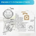 thumbnail image 5 of 16 and 20 Gallon Wet/Dry Vacuum Collection Bags replace for Craftsman CMXZVBE38749, Universal Vacuum Filter Bags, 10 pack, 5 of 5