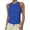 19# Blue, variant on Tank Tops for Women Ribbed Racerback Top Shirts High Neck Tank Casual Slim fit Basic Summer Tops White L