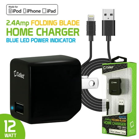 Home-Charger-for-Apple-Devices-iPhone-X-8-Plus-7-Plus-6-Plus-5-5s-5c-iPad-Pro-Air-2-mini-3-4-2-4-Amp-12-Watt-Folding-Blade-Apple-MFI