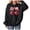 Black, variant on Girl's Cherry Graphic Hoodie Long Sleeve Hooded Sweatshirt Cute Pullovers Tops (Pink,4-5 Years)