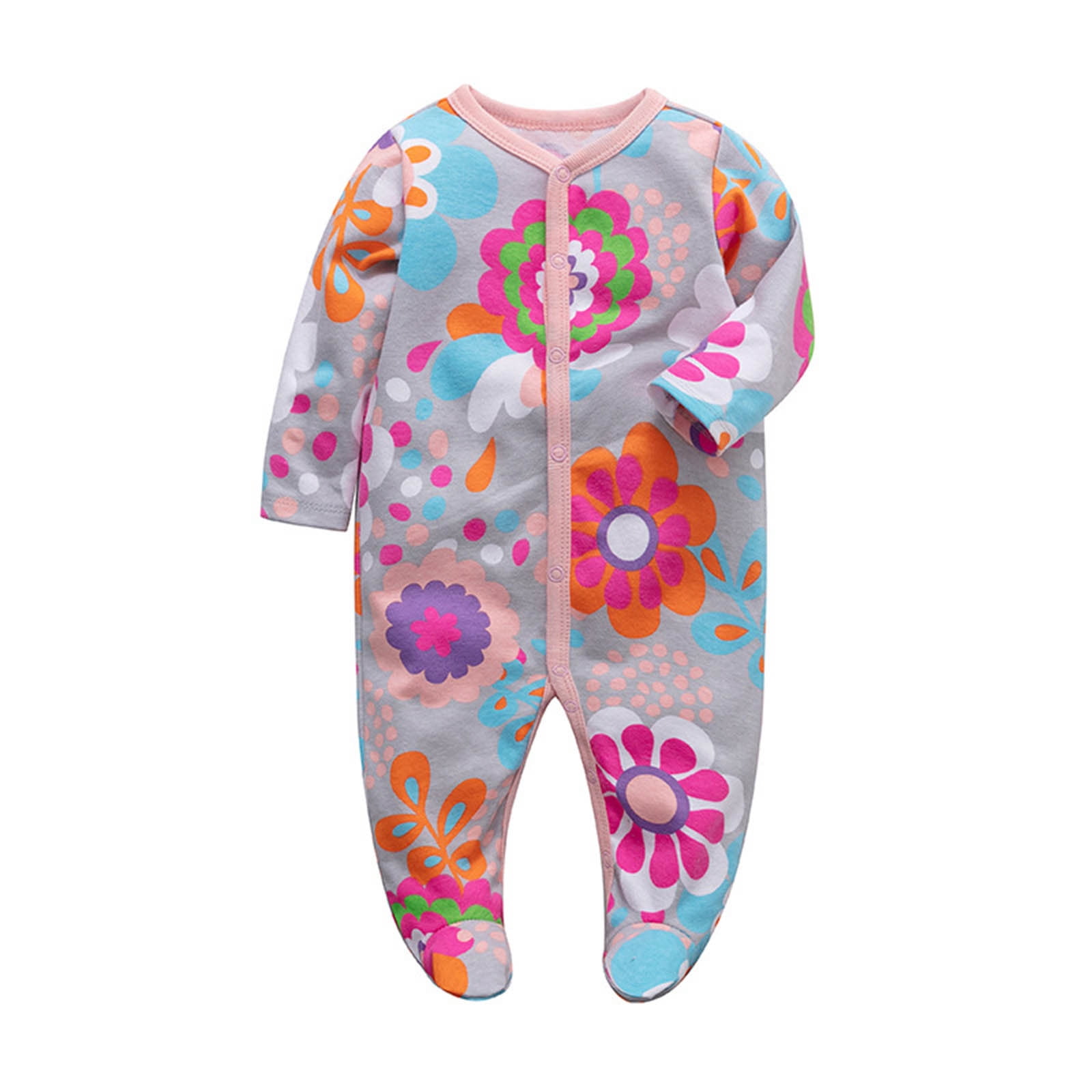 Cathalem Unisex Baby Cotton Multi-Pieces Layette Set Long Sleeve Bodysuits Pants Shirts Gift Set Multicolor 6m