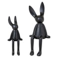 thumbnail image 2 of 2 Estatuas Decorativas De Conejo Sentado De Cerámica Para Estante, Adorno Para Sala De Estar, 2 of 8