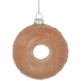 thumbnail image 5 of Northlight 4.75" Pink Frosted Doughnut Glass Christmas Ornament, 5 of 7