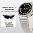 thumbnail image 3 of Sin Brecha Un Clic Magnético Correa para Galaxy Watch 7 6 5 4 FE 40mm 44mm Watch 6 4 Classic 47mm 43mm 46mm Watch 5 Pro 45mm, Metálica de Acero Inoxidable Correas Compatible con Samsung Watch, 3 of 17