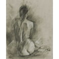 thumbnail image 2 of Harper, Ethan 15x18 Black Ornate Wood Framed with Double Matting Museum Art Print Titled - Charcoal Figure Study I, 2 of 4