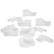 thumbnail image 1 of 8 bolsas, 120 unidades/bolsa de pétalos artificiales, pétalos falsos no tejidos, decoraciones para fiesta de boda familiar (blanco), 1 of 5