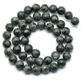 thumbnail image 1 of de 8 Mm, de Labradorita de Larvikita Negra, Hebras de Joyería de 15 Pulgadas, 1 of 3