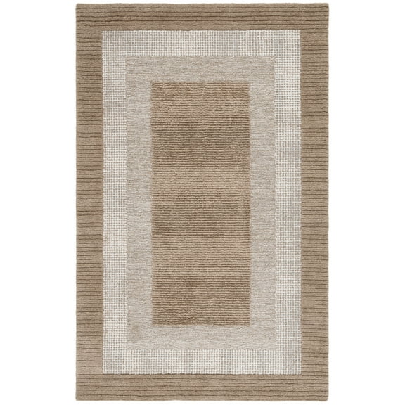 SAFAVIEH Renewal Gale Bordered Area Rug, Brown/Ivory, 8' x 10'