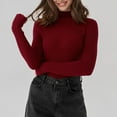 thumbnail image 3 of Tbopshirt Womens Sweaters Clearance Under $5,Fall Sweaters for Women,Knitted Loose V-neck Casual Versatile Knit Sweater,Pullover Tops up to 40% off Fashion, 3 of 3