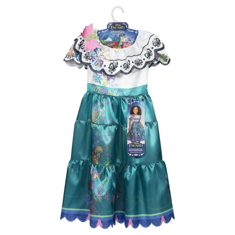 Encanto Disney Mirabel Girl's Fancy Dress Costume for Children 4