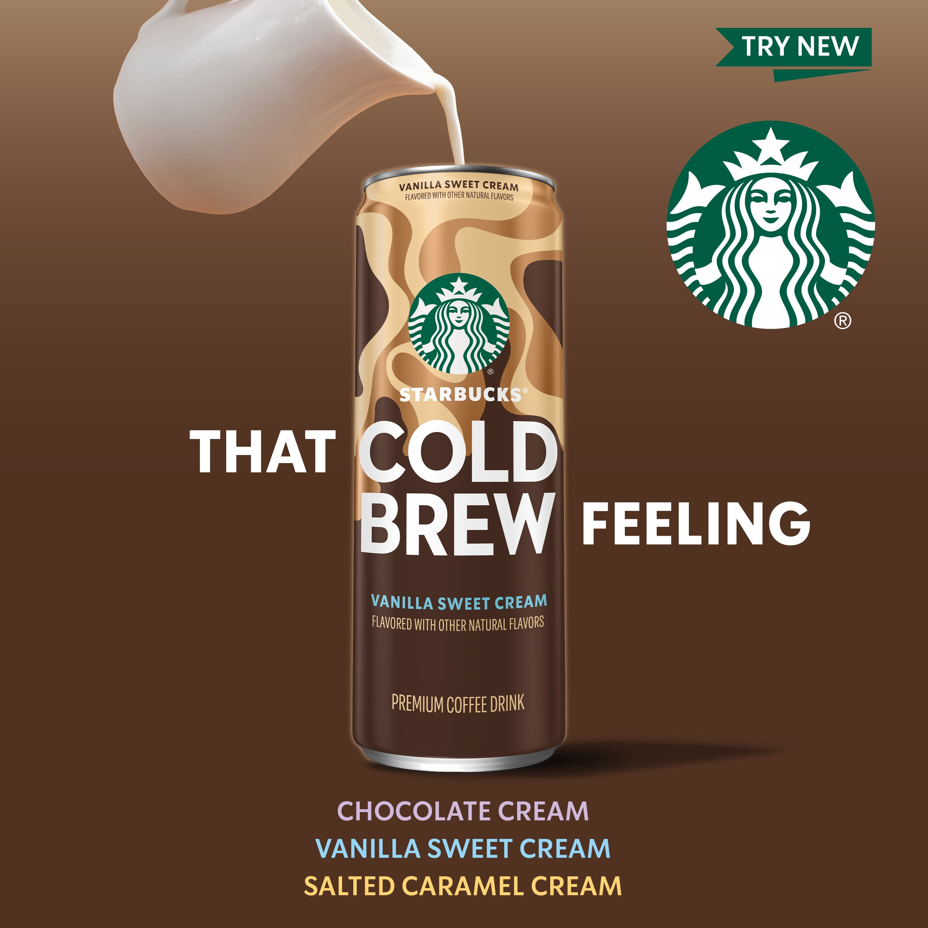 Starbucks Doubleshot Espresso & Cream Premium Iced Coffee Drink, 6.5 fl oz Can