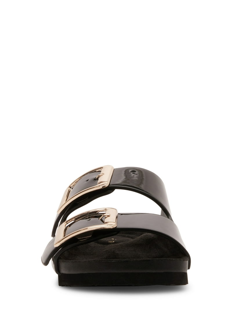 Madden Girl Women's Bodie Two Strap Footbed Sandals