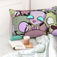 thumbnail image 6 of Invader Zim Pillowcase Cushion Pillow Covers With Hidden Zipper Pillow Case Decor For Bed Dorm Sofa Couch Car 14"x20", 6 of 8