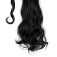 thumbnail image 4 of SHCKE 20" 22" Ponytail Extension Straight Curly Wrap Around Ponytail Extensions Synthetic Fiber Hair Extension Dark Black Hairpiece for Women, 4 of 4